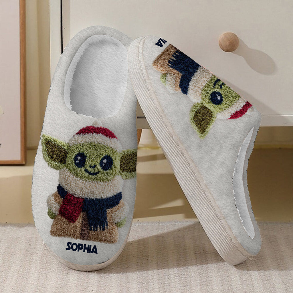 Personalized Holiday Slippers with Custom Name for Kids Slippers GradoCreations