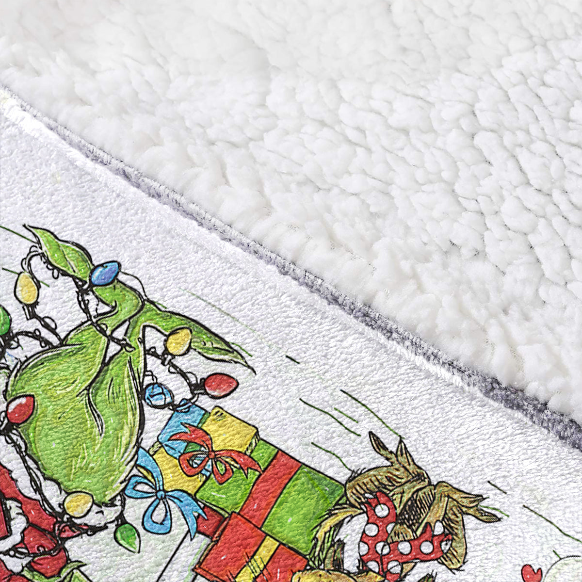 Personalized Grinch Blanket Hoodie Custom Name Christmas Gift Blanket Hoodie GradoCreations