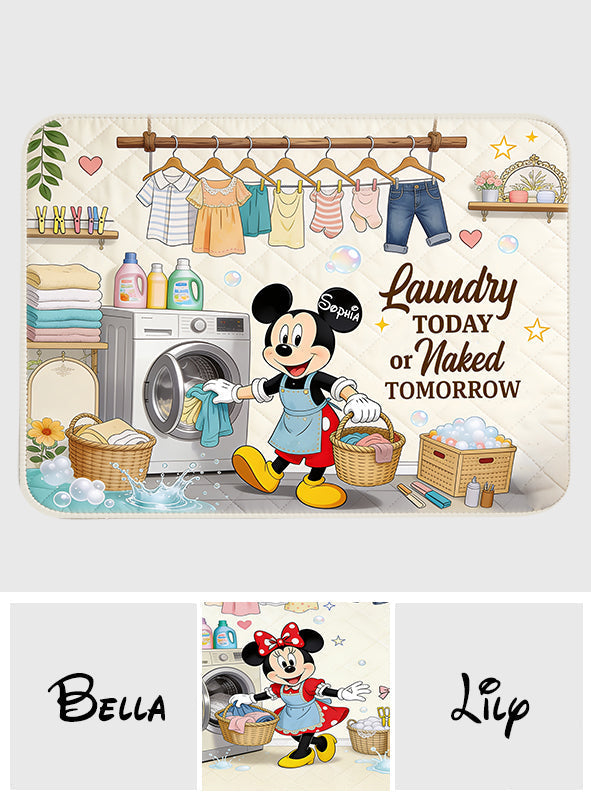 Personalized Mouse Doormat Funny Laundry Pad Gift for Mom Doormat GradoCreations