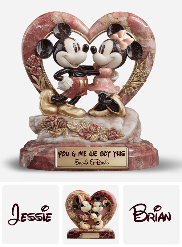 Personalized Mickey & Minnie Acrylic Plaque Custom Gift for Couples Custom Shaped Acrylic Plaque GradoCreations