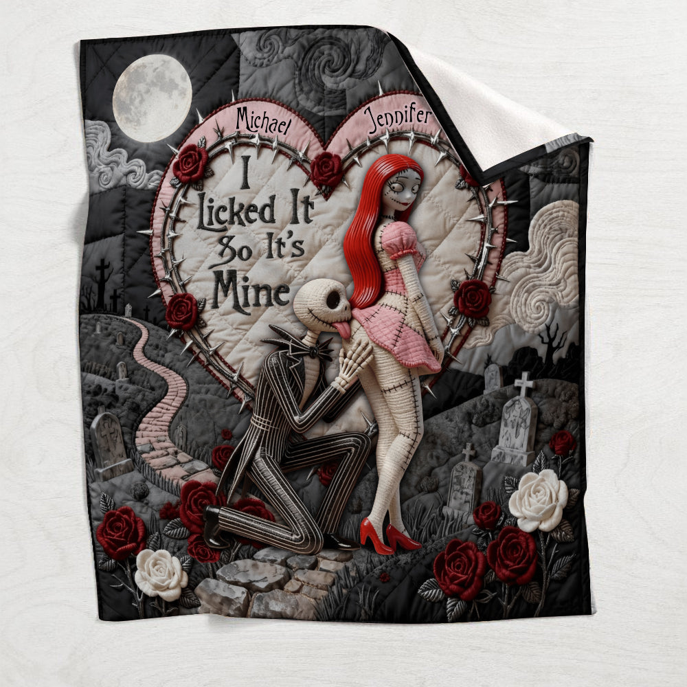 Personalized Nightmare Blanket with Custom Names for Couples Blanket GradoCreations
