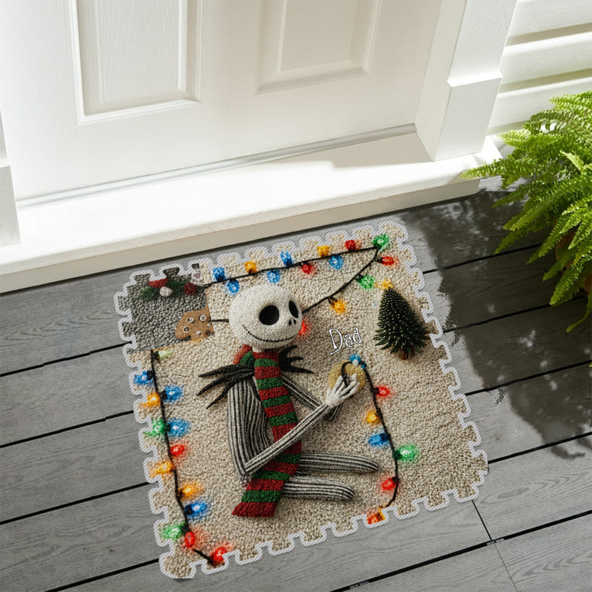 Personalized Non-Slip Tufted Rug Custom Family Design for Christmas Non-Slip Tufted Rug GradoCreations