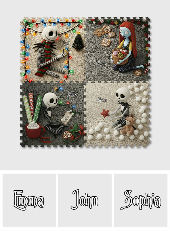 Personalized Non-Slip Tufted Rug Custom Family Design for Christmas Non-Slip Tufted Rug GradoCreations