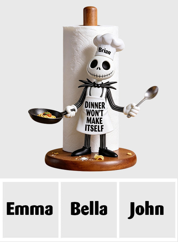 Personalized Halloween Paper Towel Stand Unique Gift for Kitchen Paper Towel Stand GradoCreations