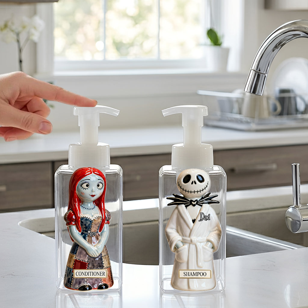 Personalized Pump Dispenser with Custom Name Family Design Pump Dispenser GradoCreations