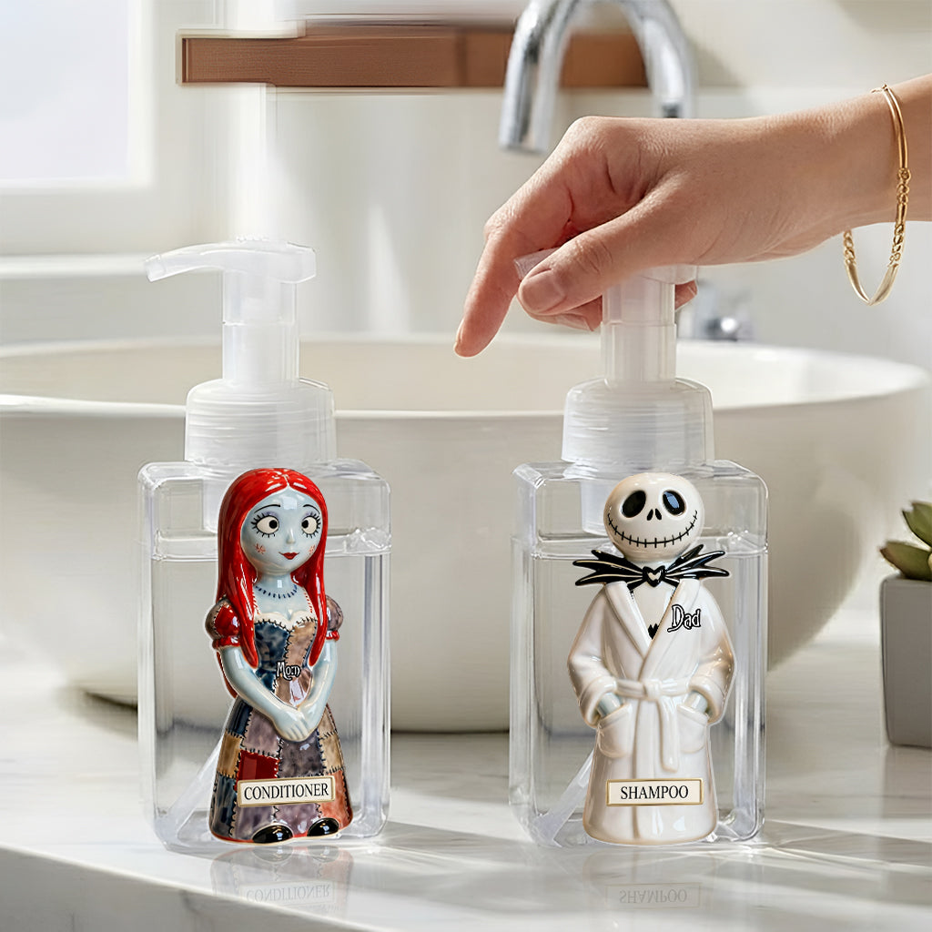 Personalized Pump Dispenser with Custom Name Family Design Pump Dispenser GradoCreations