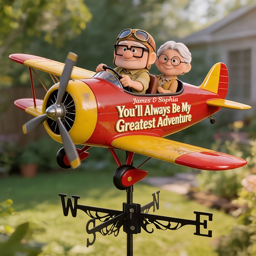 Personalized Up Movie Couple Weather Vane Custom Name Gift Weather Vane GradoCreations