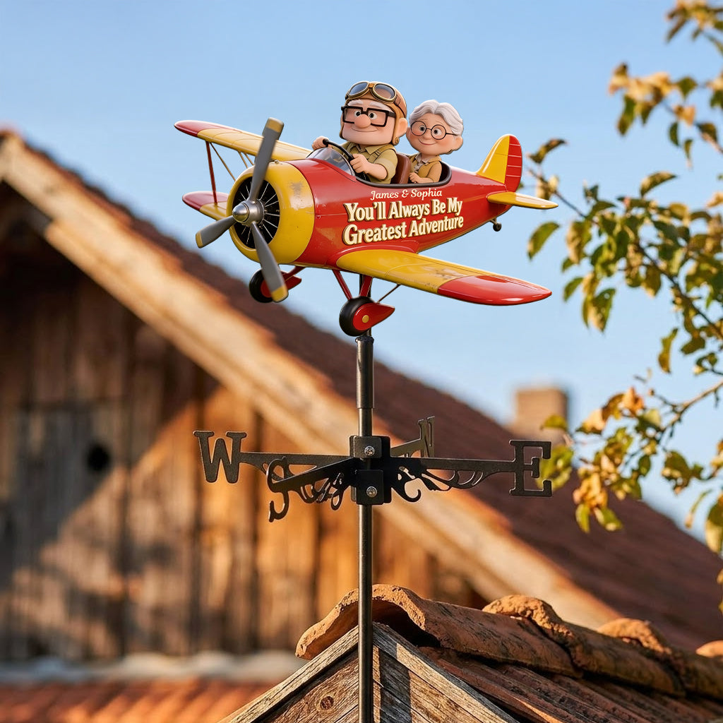 Personalized Up Movie Couple Weather Vane Custom Name Gift Weather Vane GradoCreations
