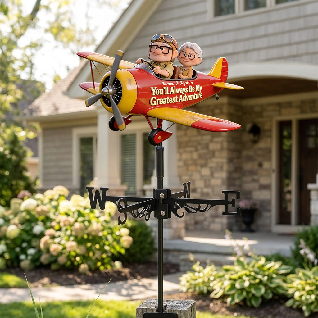 Personalized Up Movie Couple Weather Vane Custom Name Gift Weather Vane GradoCreations