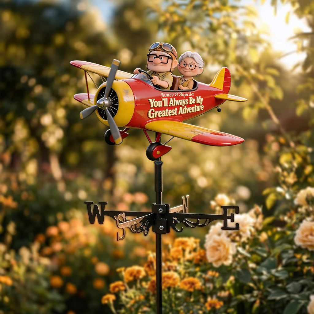 Personalized Up Movie Couple Weather Vane Custom Name Gift Weather Vane GradoCreations