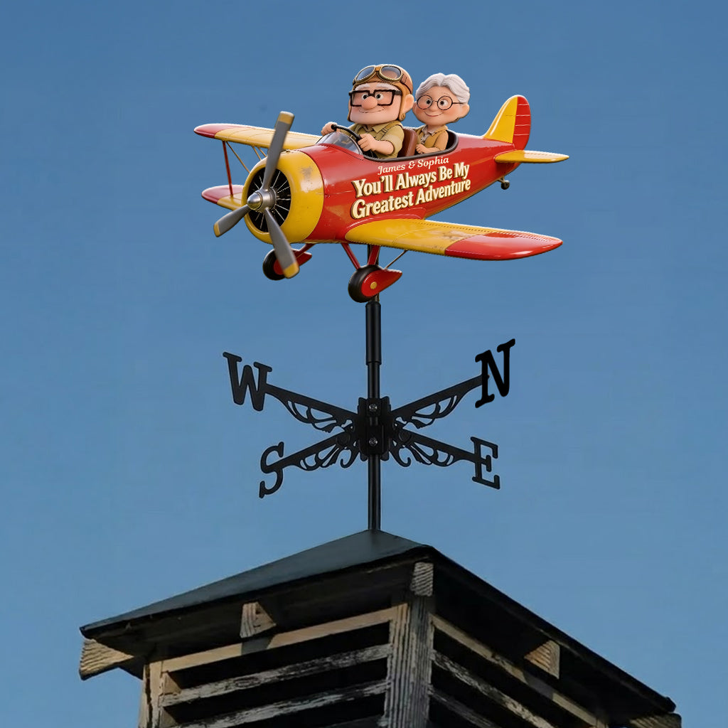 Personalized Up Movie Couple Weather Vane Custom Name Gift Weather Vane GradoCreations