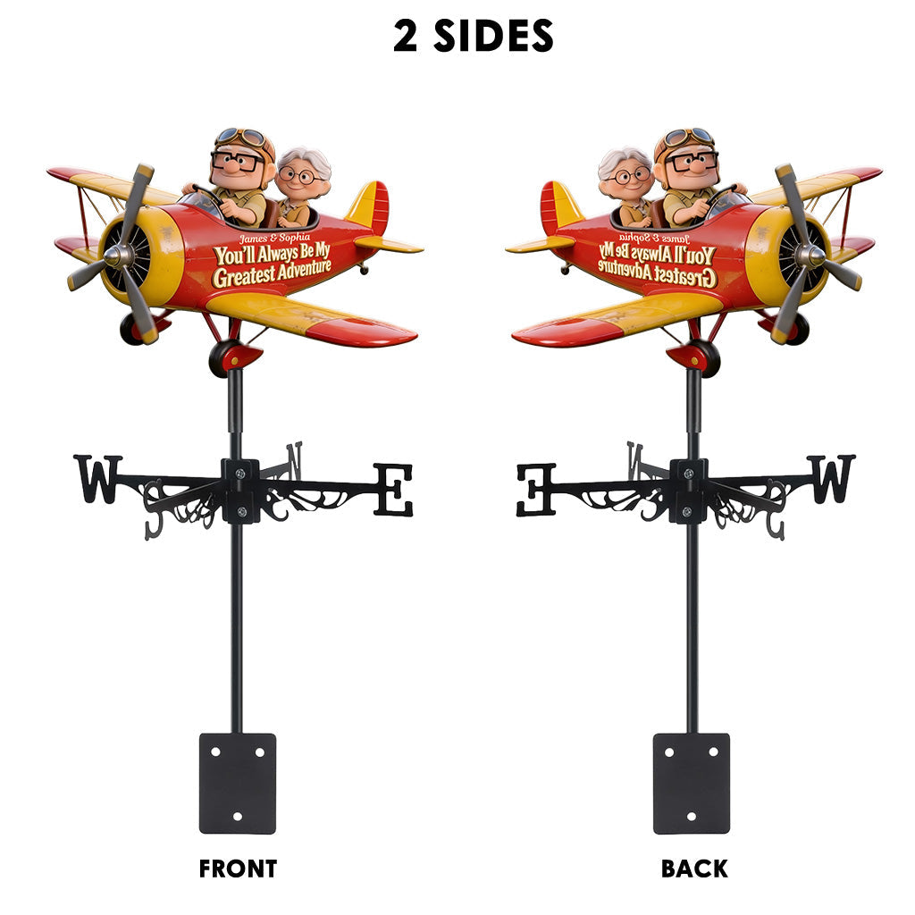 Personalized Up Movie Couple Weather Vane Custom Name Gift Weather Vane GradoCreations
