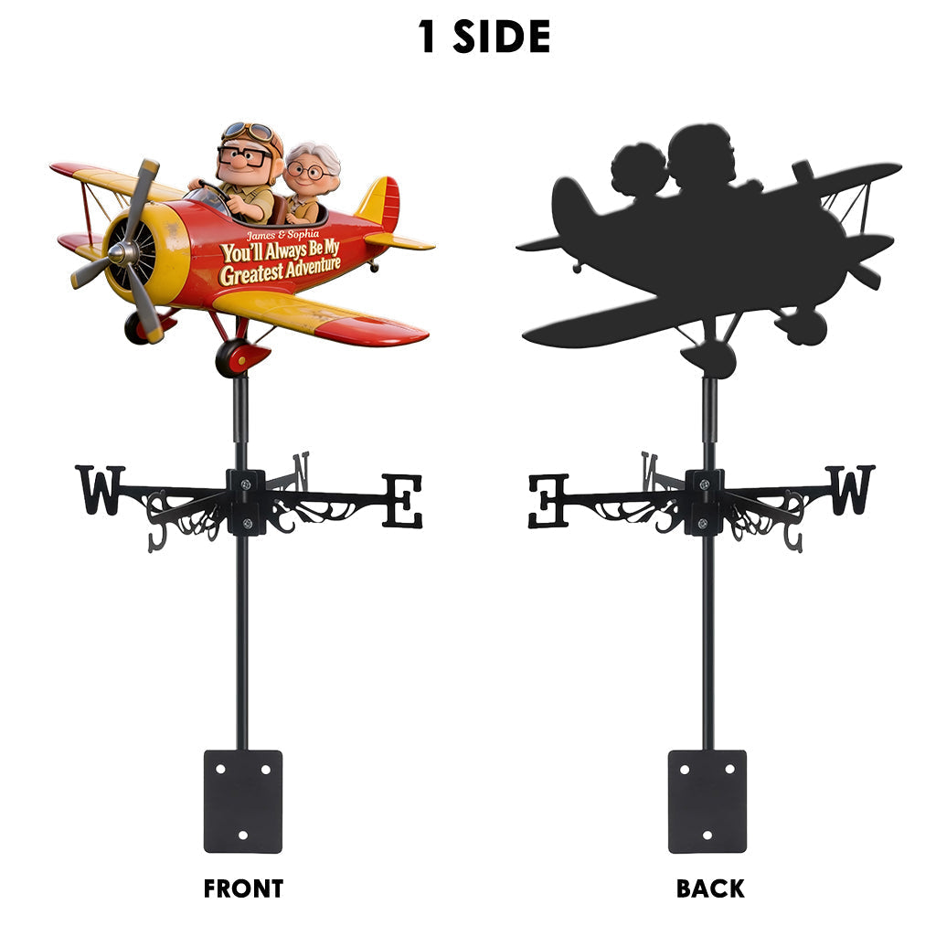 Personalized Up Movie Couple Weather Vane Custom Name Gift Weather Vane GradoCreations
