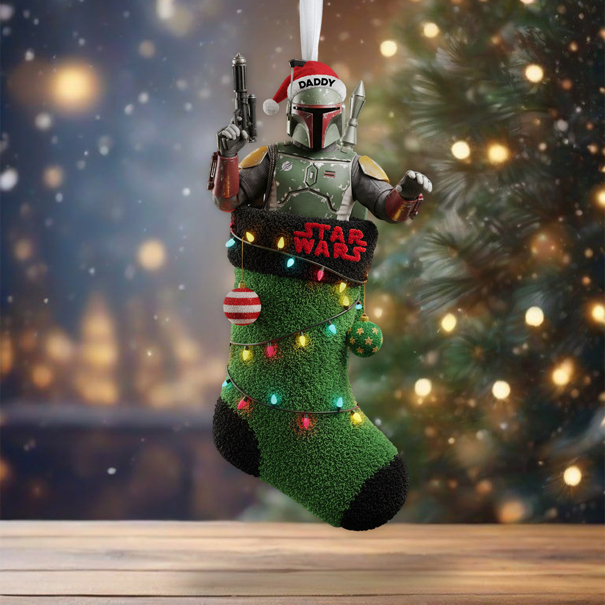Personalized Star Wars Shaped Christmas Stocking for Kids & Family Shaped Christmas Stocking GradoCreations