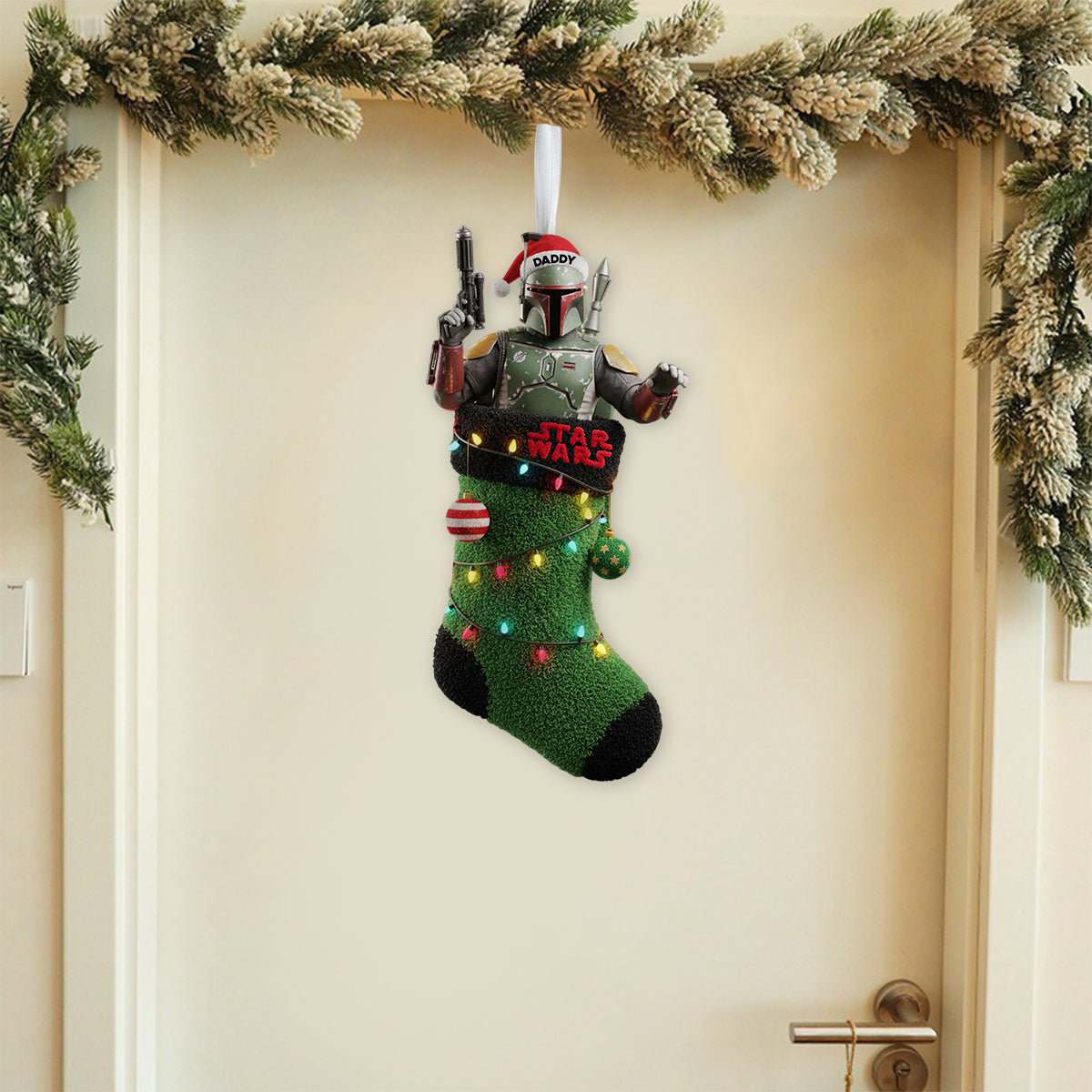 Personalized Star Wars Shaped Christmas Stocking for Kids & Family Shaped Christmas Stocking GradoCreations