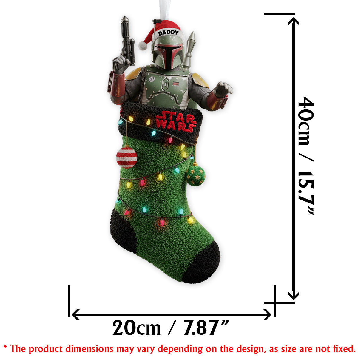 Personalized Star Wars Shaped Christmas Stocking for Kids & Family Shaped Christmas Stocking GradoCreations