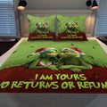 Personalized Grinch Christmas Blanket & Pillow Set Gift for Couple Blanket & Throw Pillow Set GradoCreations