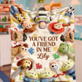 Personalized Autism Awareness Blanket with Friends Theme Blanket GradoCreations