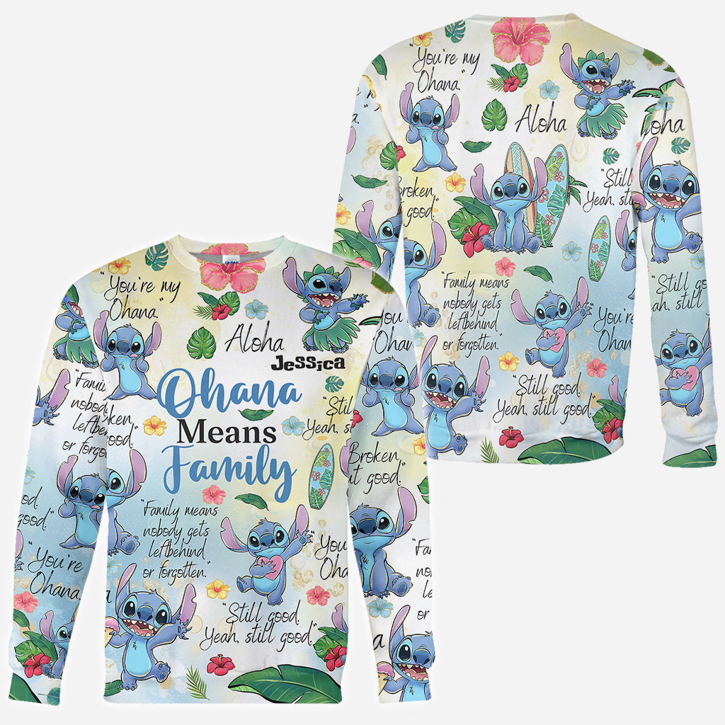Personalized Ohana All Over Shirt Unique Family Gift All Over Shirt GradoCreations