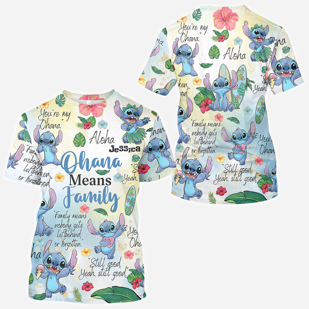 Personalized Ohana All Over Shirt Unique Family Gift All Over Shirt GradoCreations