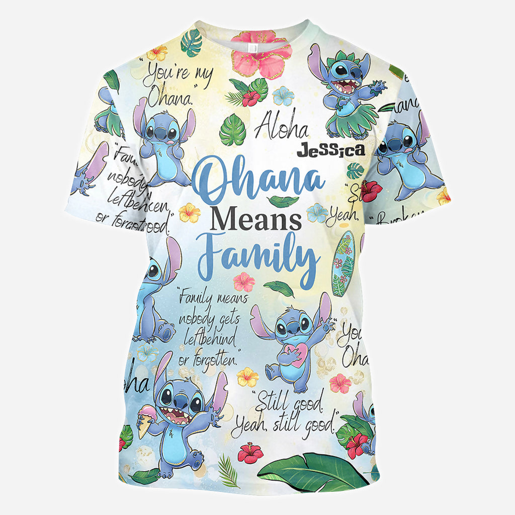 Personalized Ohana All Over Shirt Unique Family Gift All Over Shirt GradoCreations
