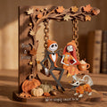 Personalized Nightmare Before Christmas 2 Layered Wood Sign Gift for Fans 2 Layered Wood Sign GradoCreations