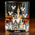 Personalized Magical Castle Whiskey Glass Custom Name Gift Whiskey Glass GradoCreations
