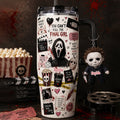 Personalized Horror Tumbler with Handle - Unique Gift for Halloween Lovers Tumbler GradoCreations