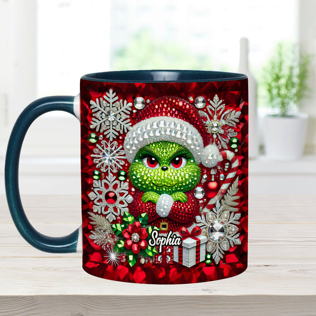 Personalized Grinchmas Accent Mug Custom Name Christmas Gift Accent Mug GradoCreations
