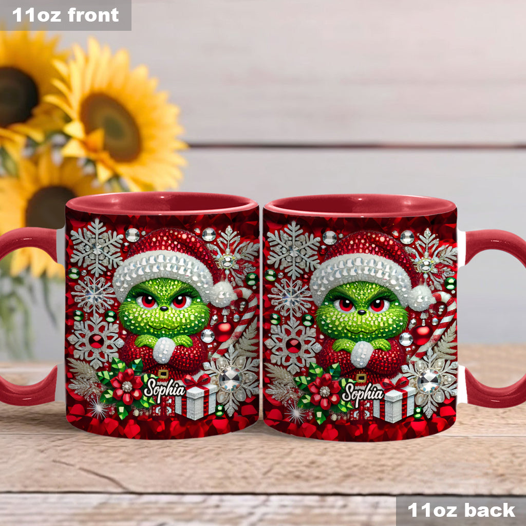 Personalized Grinchmas Accent Mug Custom Name Christmas Gift Accent Mug GradoCreations