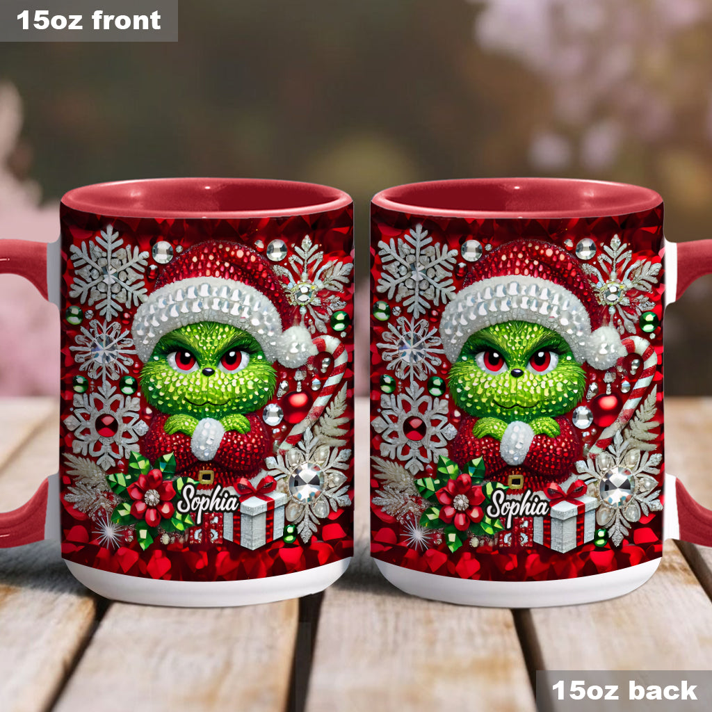 Personalized Grinchmas Accent Mug Custom Name Christmas Gift Accent Mug GradoCreations