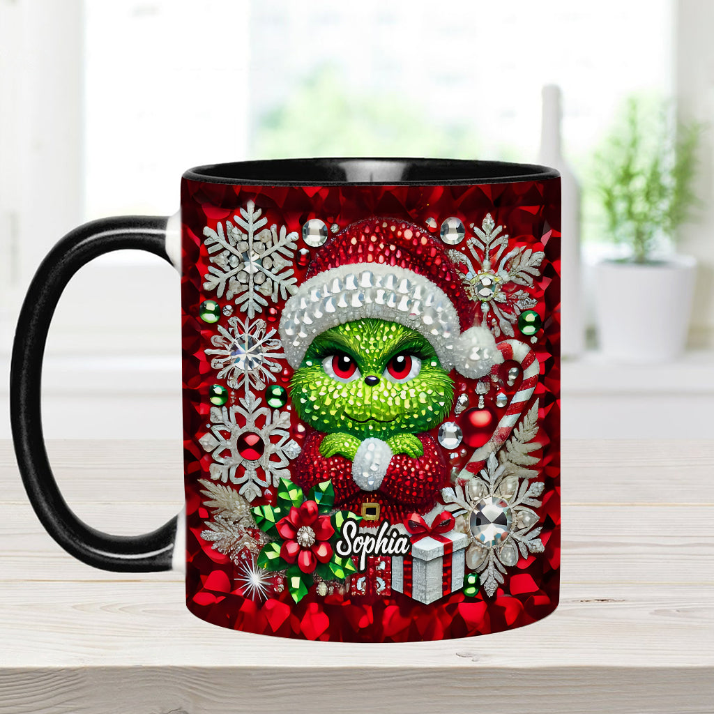 Personalized Grinchmas Accent Mug Custom Name Christmas Gift Accent Mug GradoCreations