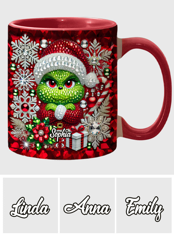 Personalized Grinchmas Accent Mug Custom Name Christmas Gift Accent Mug GradoCreations