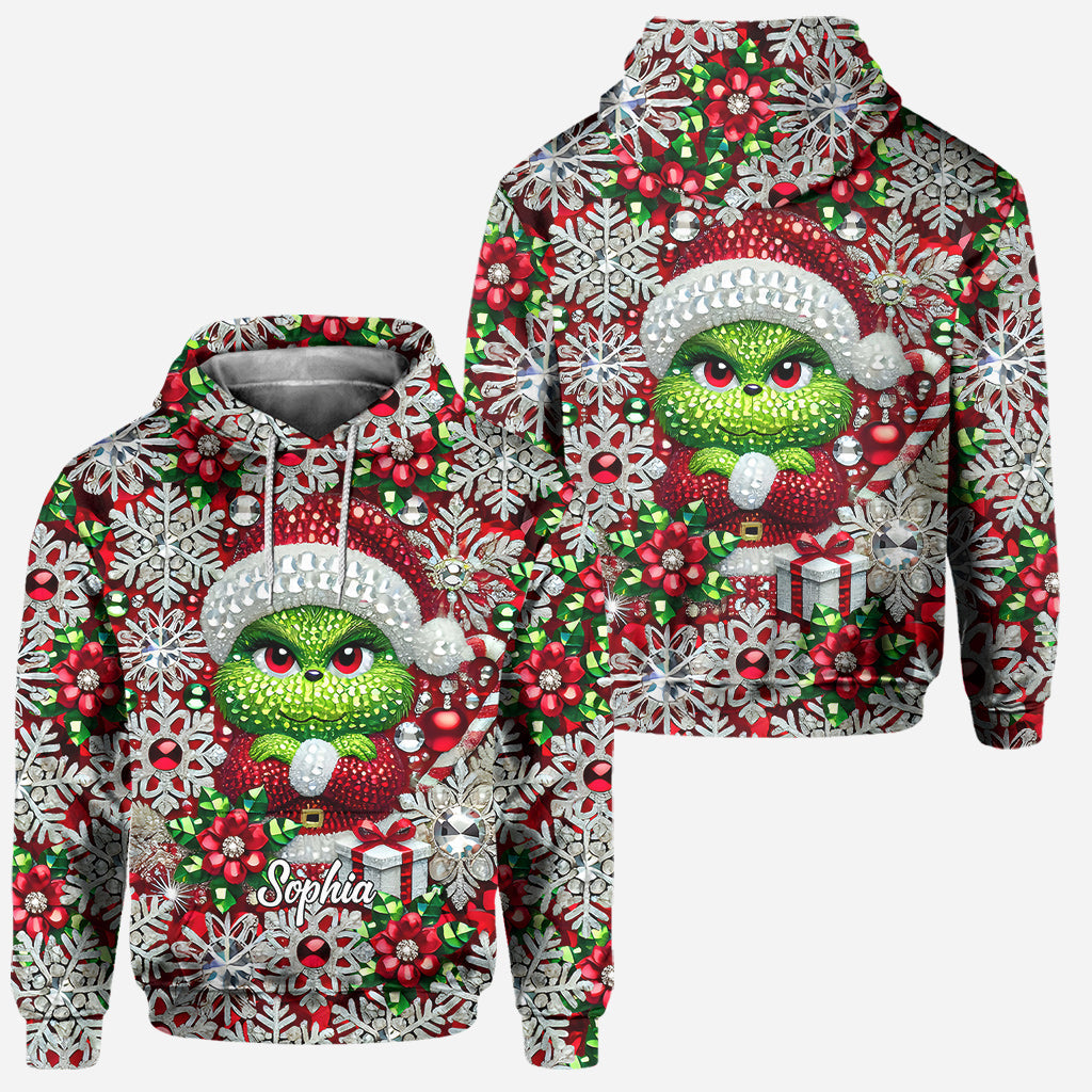 Personalized Merry Grinchmas Hoodie and Leggings Gift for Christmas Hoodie & Leggings GradoCreations