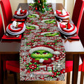 Personalized Grinchmas Table Runner Holiday Décor Gift Table Runner GradoCreations