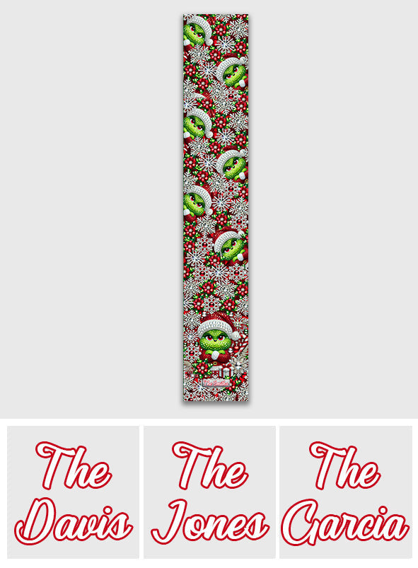 Personalized Grinchmas Table Runner Holiday Décor Gift Table Runner GradoCreations