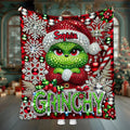 Personalized Grinchmas Blanket Custom Name Holiday Gift Blanket GradoCreations