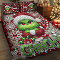 Personalized Grinchmas Quilt Set Custom Name Holiday Gift Quilt Set GradoCreations