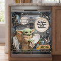 Personalized Cute Alien Dishwasher Cover with Custom Name Dishwasher Cover GradoCreations