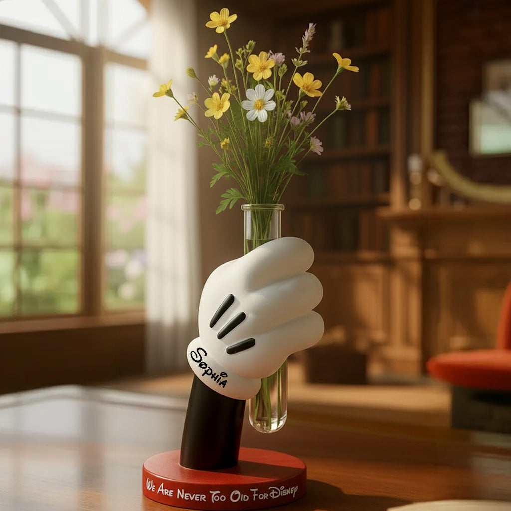 Personalized Disney Mouse Acrylic Flower Vase Custom Gift Custom Shape Acrylic Flower Vase GradoCreations