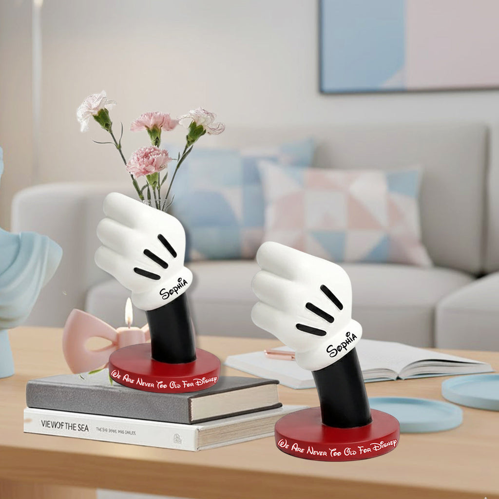 Personalized Disney Mouse Acrylic Flower Vase Custom Gift Custom Shape Acrylic Flower Vase GradoCreations