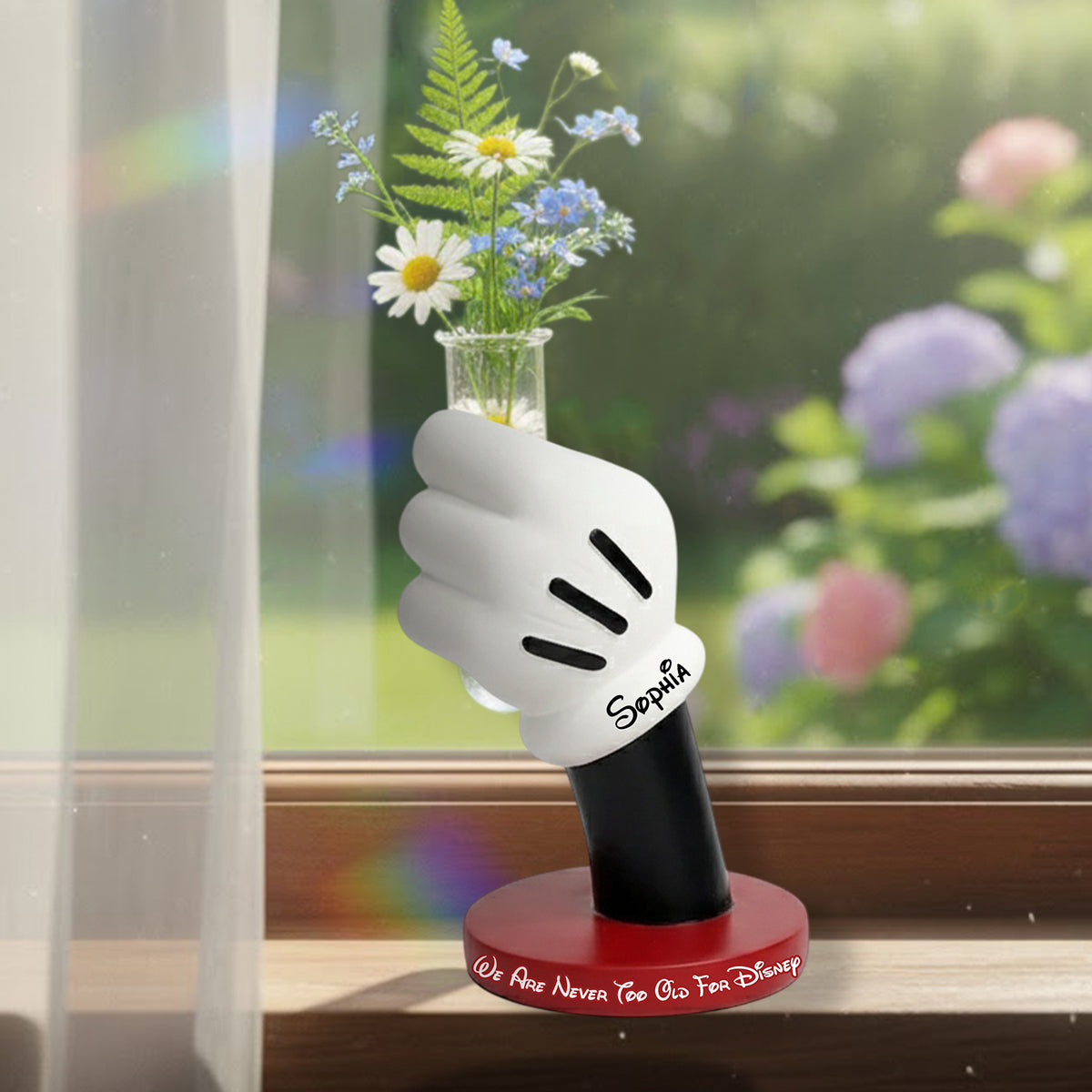 Personalized Disney Mouse Acrylic Flower Vase Custom Gift Custom Shape Acrylic Flower Vase GradoCreations