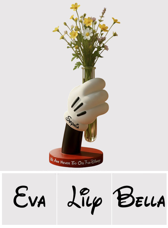 Personalized Disney Mouse Acrylic Flower Vase Custom Gift Custom Shape Acrylic Flower Vase GradoCreations