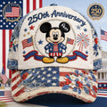 Personalized 250th Anniversary Classic Cap with Mickey Mouse Classic Cap GradoCreations