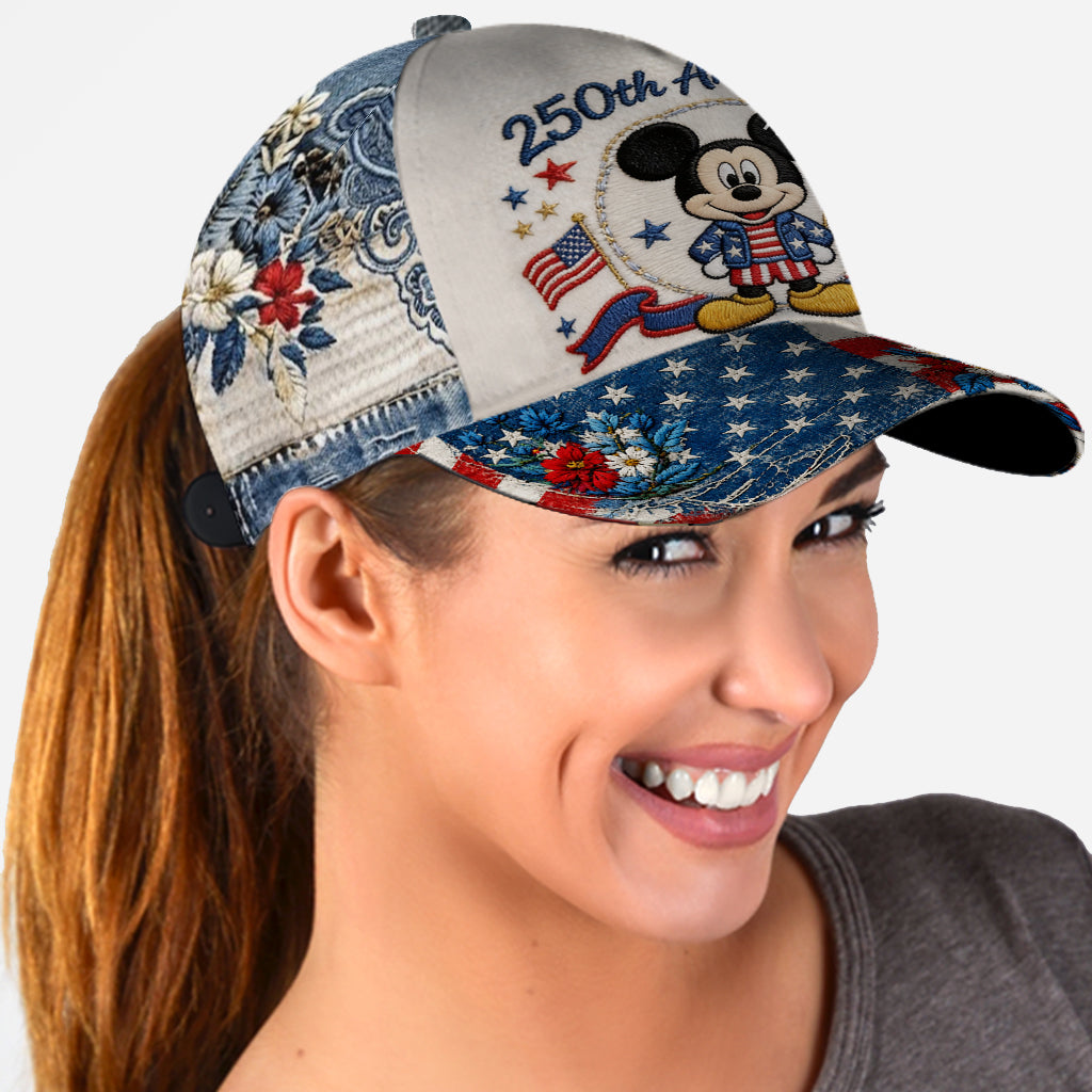 Personalized 250th Anniversary Classic Cap with Mickey Mouse Classic Cap GradoCreations