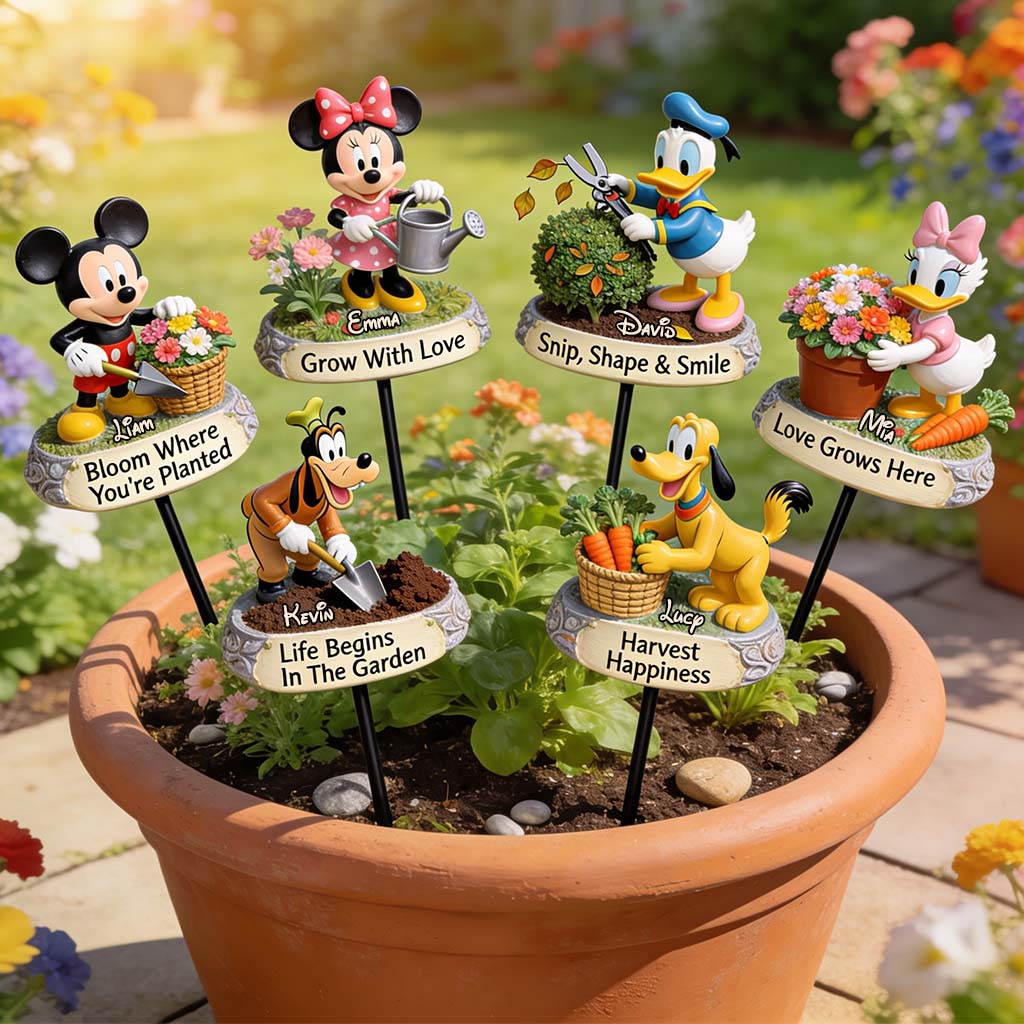 Personalized Acrylic Garden Stake Custom Name Decoration Gift Acrylic Stake GradoCreations