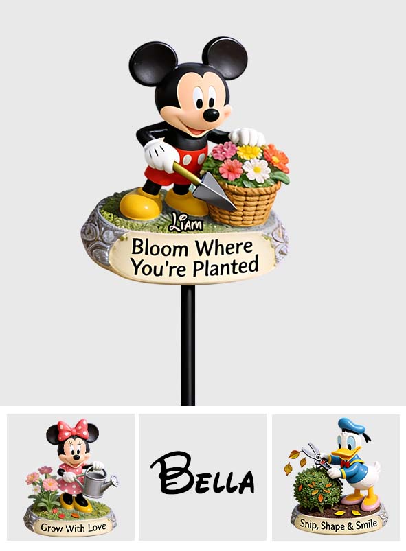 Personalized Acrylic Garden Stake Custom Name Decoration Gift Acrylic Stake GradoCreations