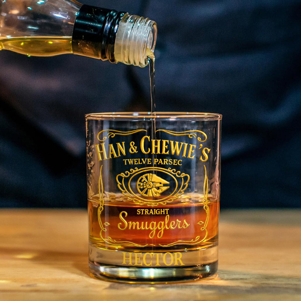 Personalized Whiskey Decanter Set with Custom Name Gift for Dad Whiskey Decanter Set GradoCreations