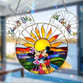Personalized Mickey & Minnie Mouse Suncatcher Ornament Gift Window Hanging Suncatcher Ornament GradoCreations