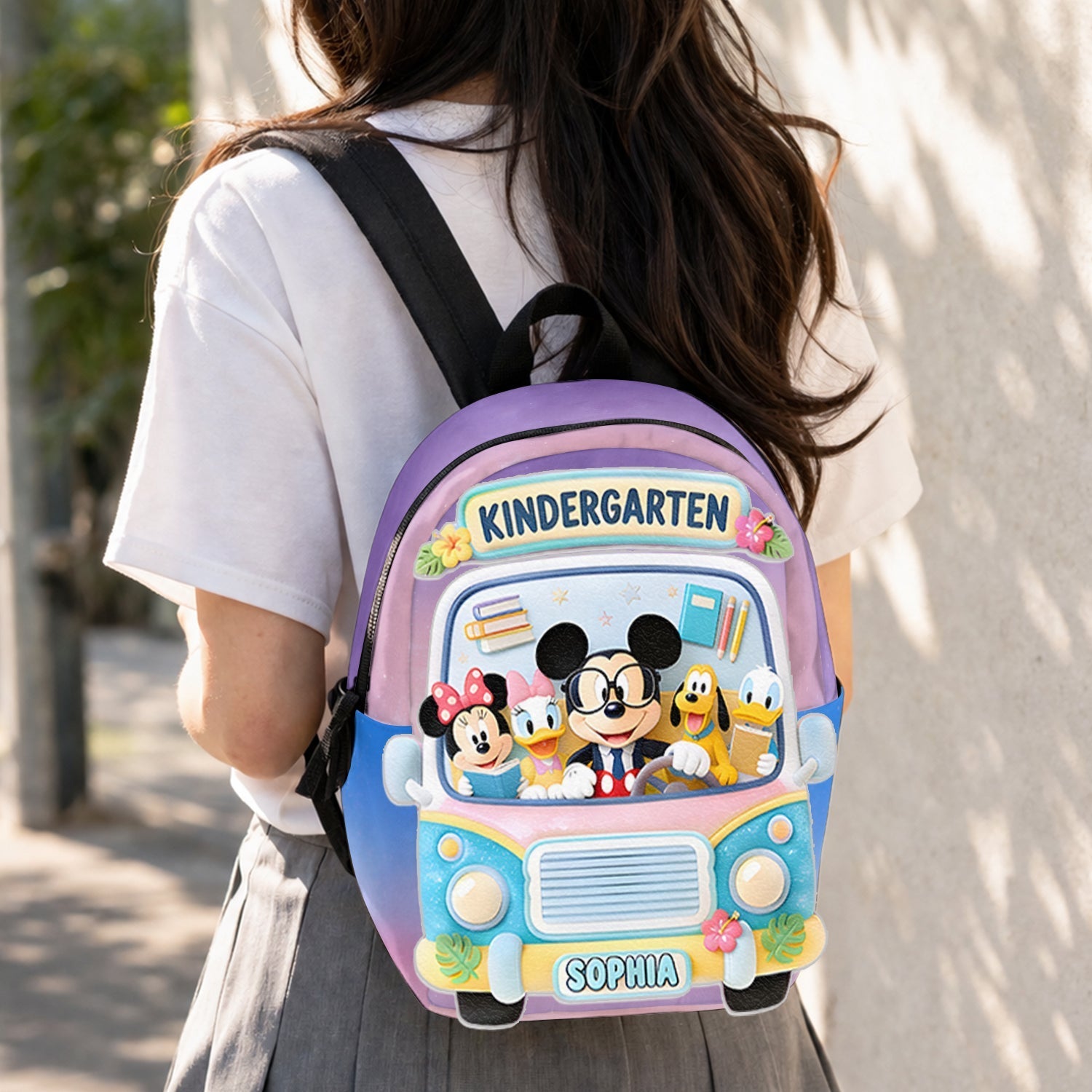 Personalized Kids Back To School Leather Patch Backpack Changeable Leather Patch Backpack GradoCreations